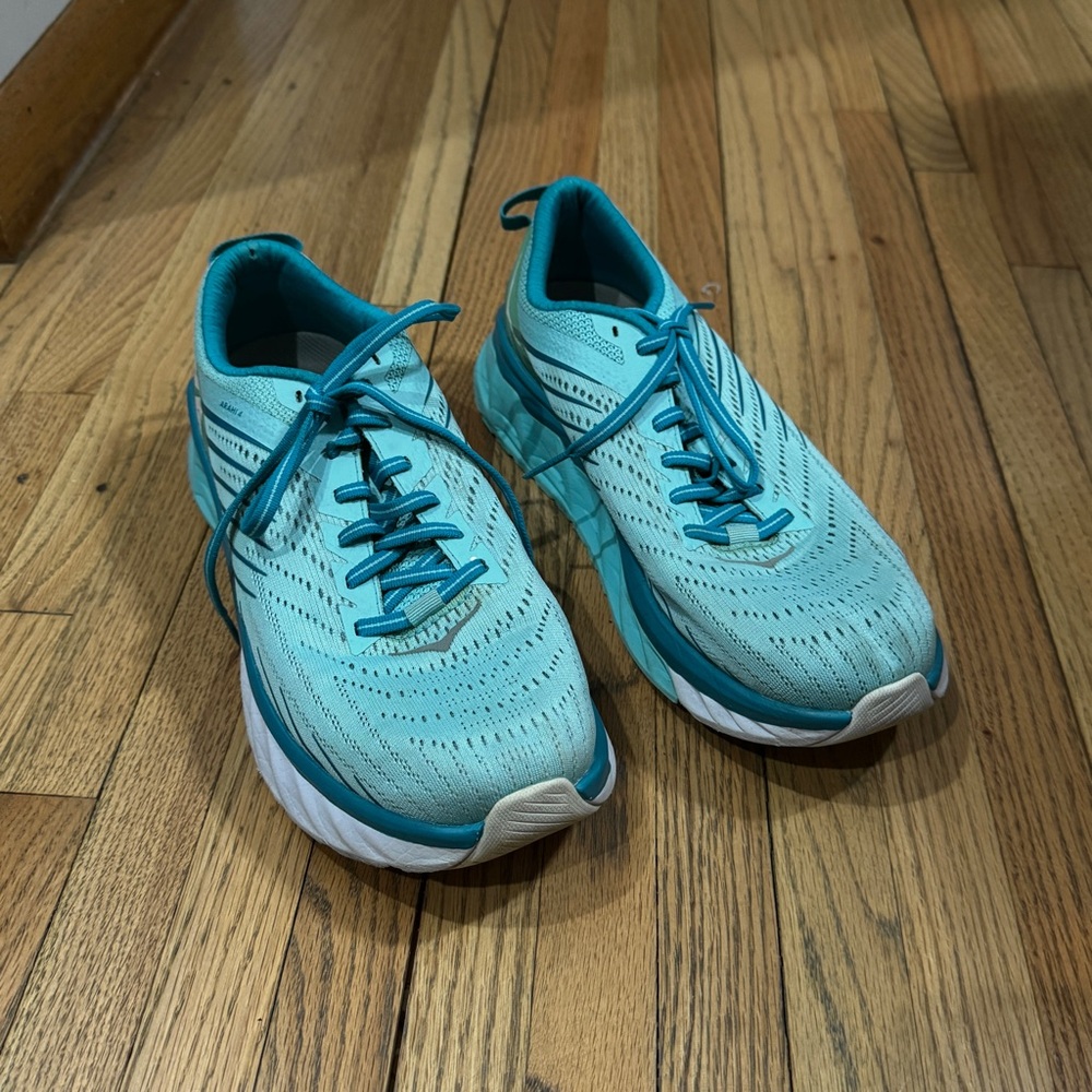 Hoka One One Arahi 4 Shoes Women’s Size 9.5 Blue Teal Running Stability Support